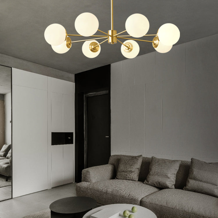 Contemporary Copper Pendant Light Global Hanging Light for Living Room