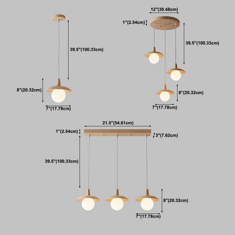 Nordic Global Pendule Light 1-Light suspendu plafond plafond pour salle à manger