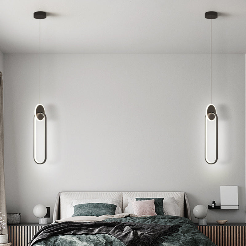 Luminaire pendentif linéaire noir