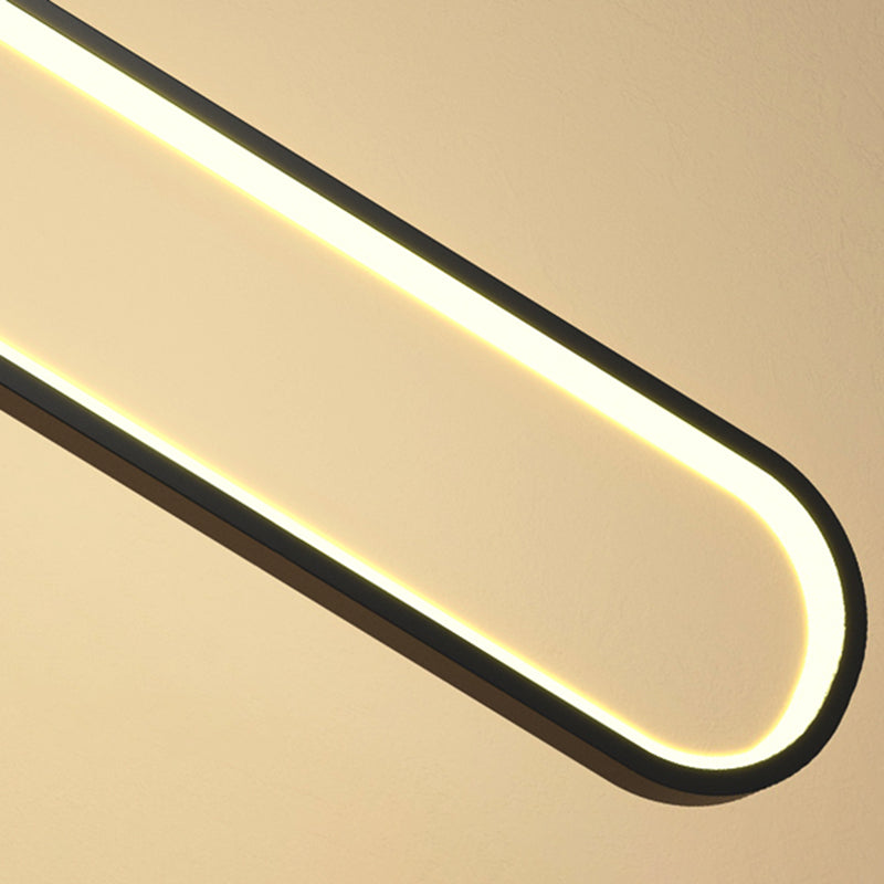 Luminaire pendentif linéaire noir