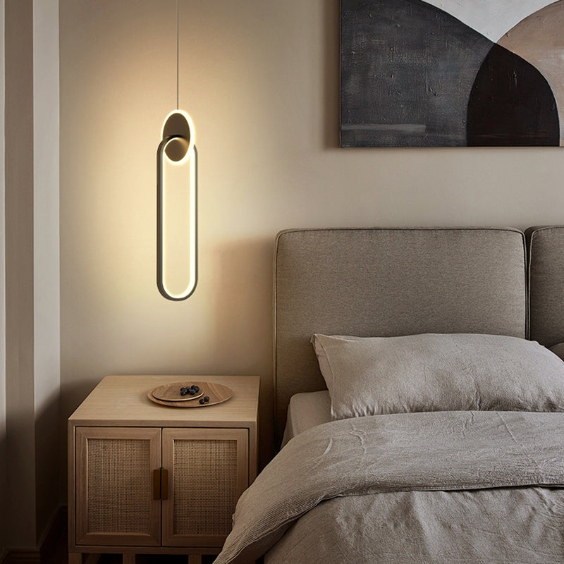 Luminaire pendentif linéaire noir