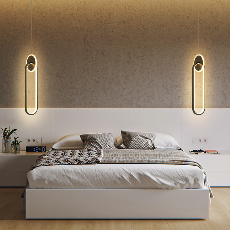 Luminaire pendentif linéaire noir