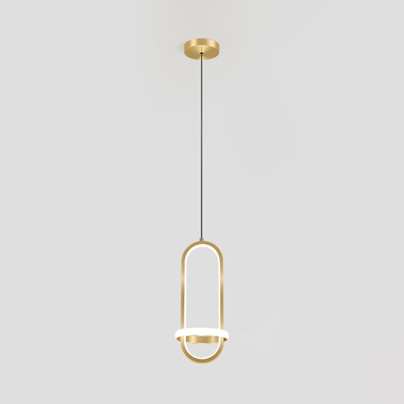 Pendre contemporain Light 2-Light Plafond plafond Metal pour chambre à coucher