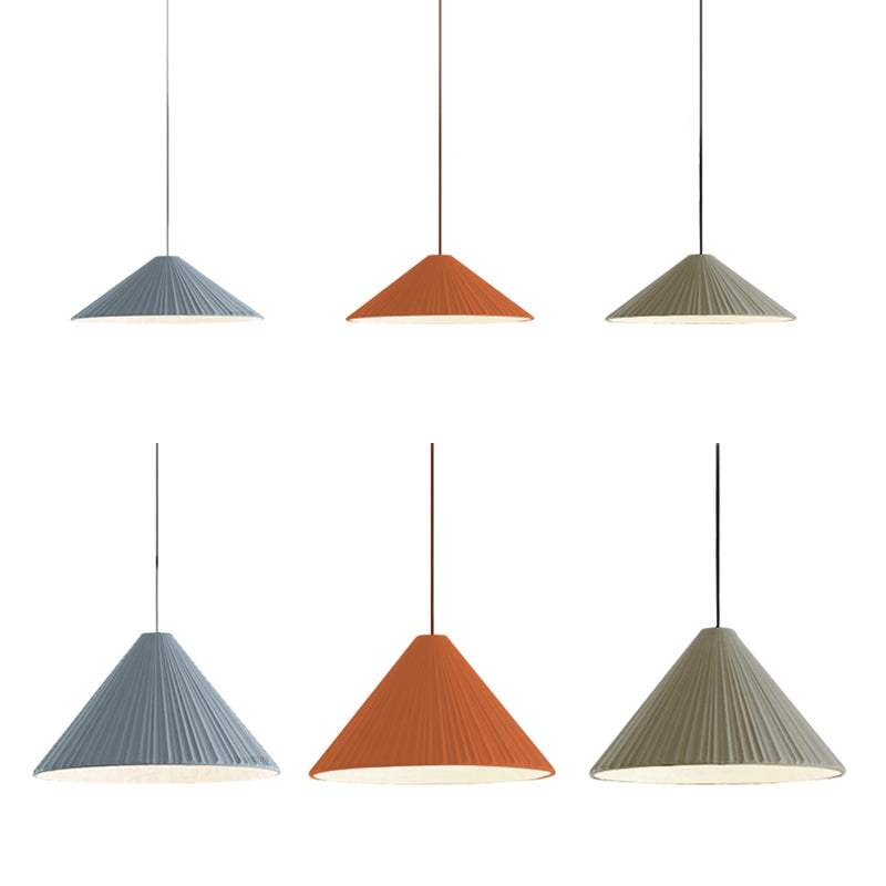 Forme du cône de ciment Lumières de suspension de macaron moderne 1 luminaire de support léger.