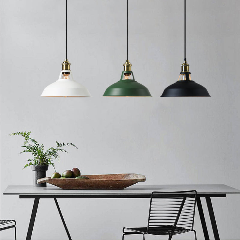 Wrought Iron Hanging Lamp Shop Barn Pendant Ceiling Light with 1 Light