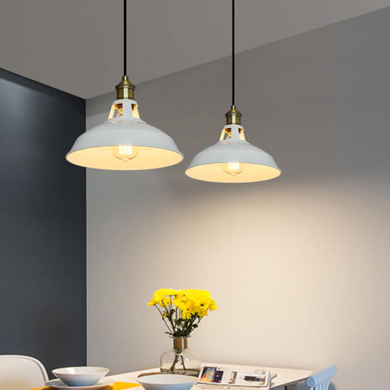 Wrought Iron Hanging Lamp Shop Barn Pendant Ceiling Light with 1 Light