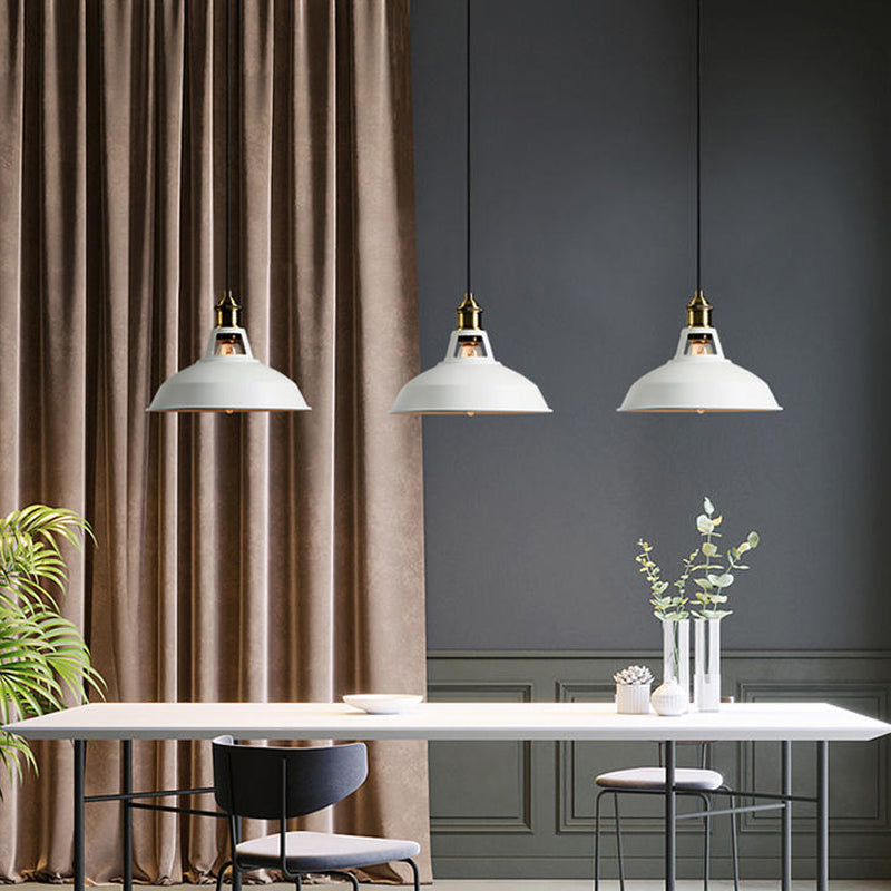 Wrought Iron Hanging Lamp Shop Barn Pendant Ceiling Light with 1 Light