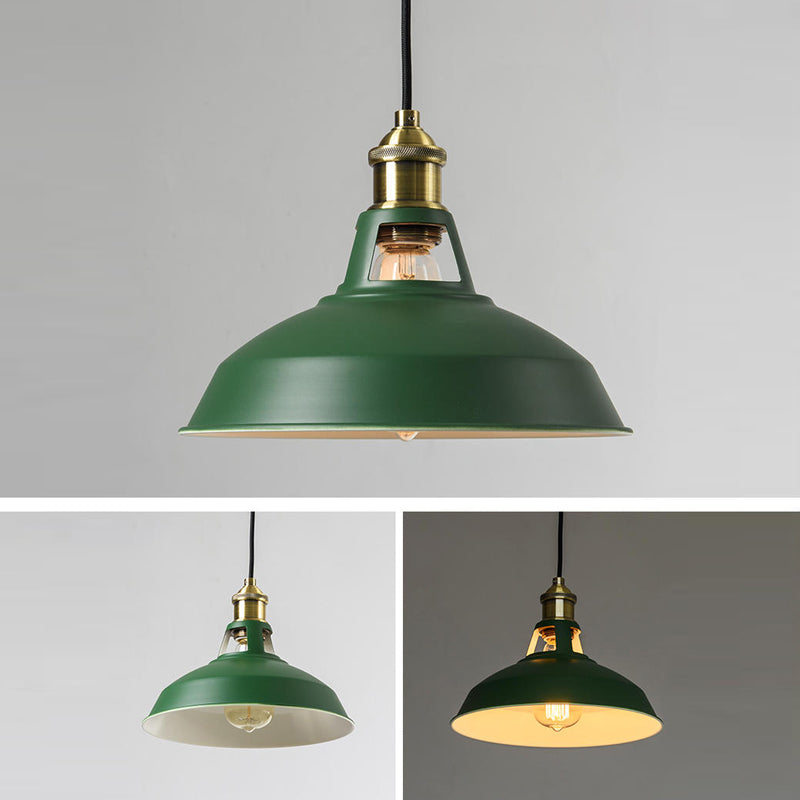 Wrought Iron Hanging Lamp Shop Barn Pendant Ceiling Light with 1 Light