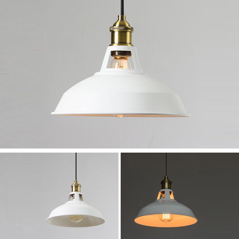 Wrought Iron Hanging Lamp Shop Barn Pendant Ceiling Light with 1 Light