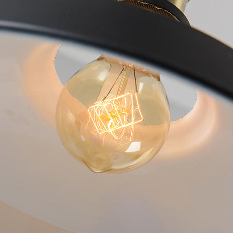 Wrought Iron Hanging Lamp Shop Barn Pendant Ceiling Light with 1 Light