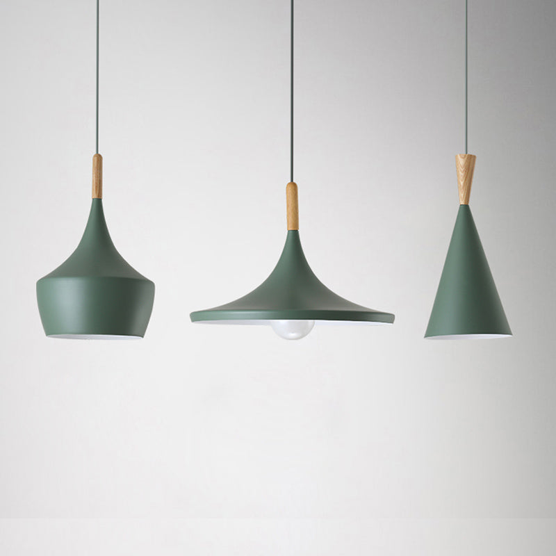 Aluminum 1-Light Pendant Lamp Creative Hanging Fixture for Dining Room