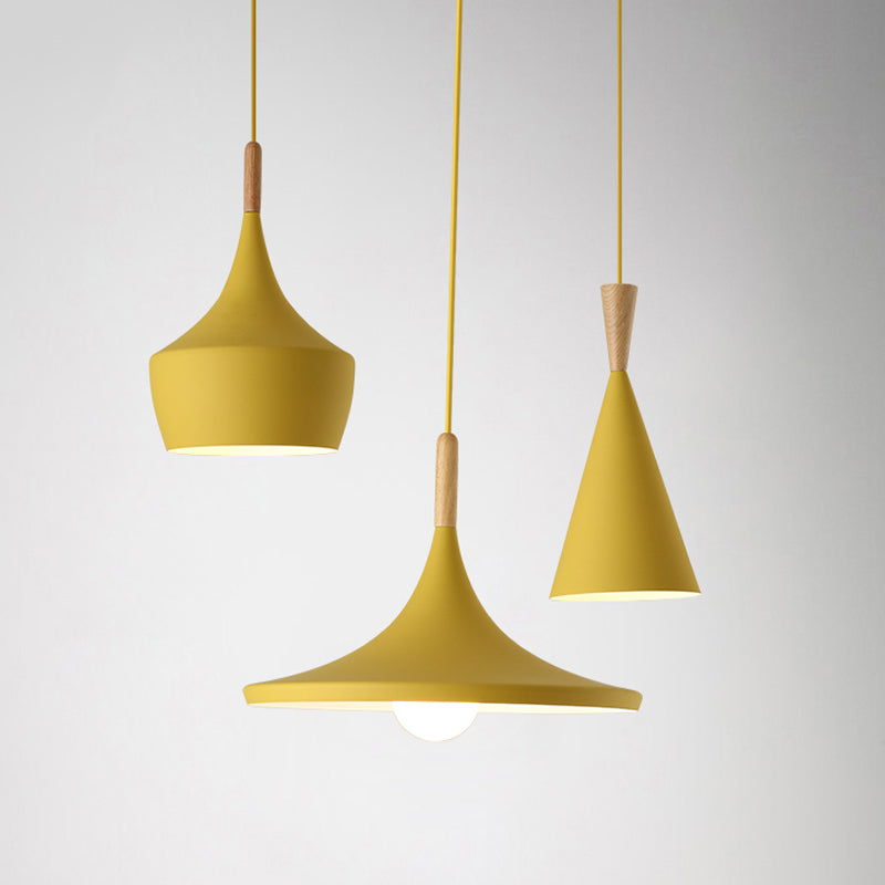 Aluminum 1-Light Pendant Lamp Creative Hanging Fixture for Dining Room