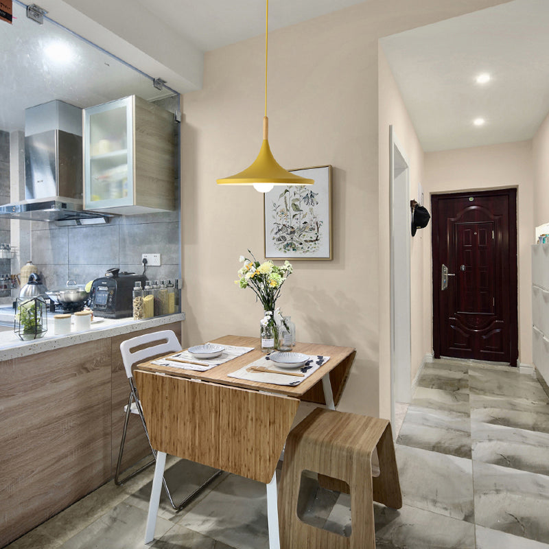 Aluminum 1-Light Pendant Lamp Creative Hanging Fixture for Dining Room