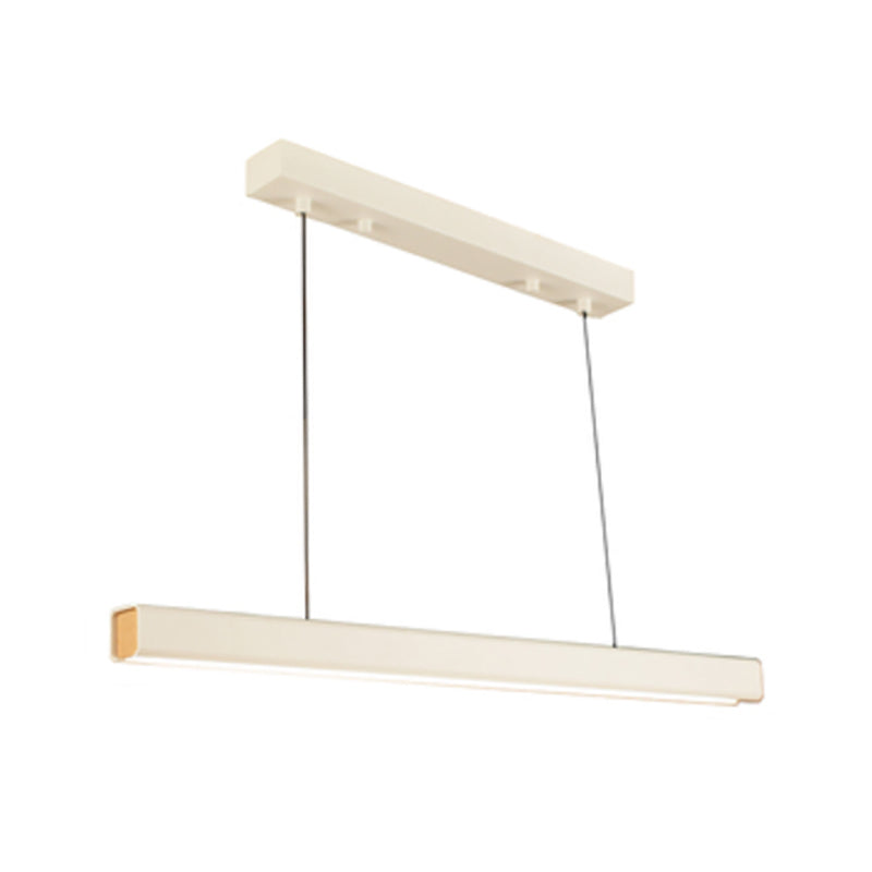 Simple Style Rectangle Island Light Fixture 1-Light Restaurant Hanging Lamp