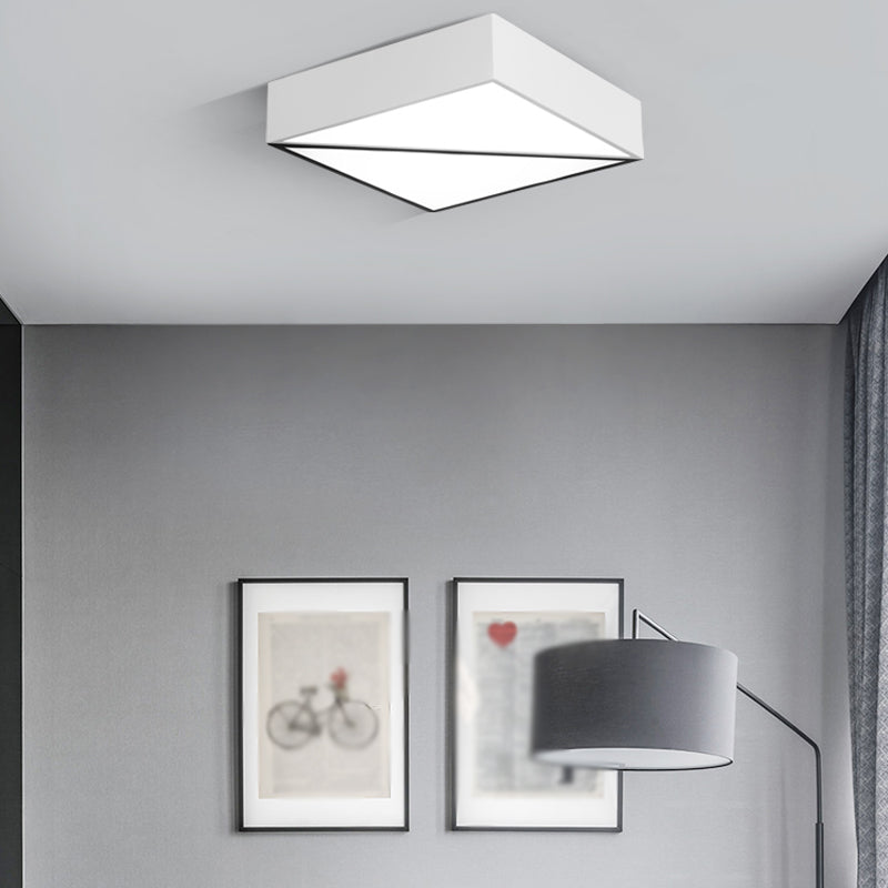 Triangle Chambre Plafonnier Encastré En Métal LED Simple Plafonnier Luminaire