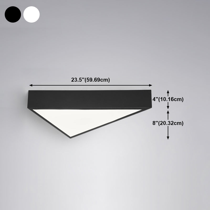 Triangle Chambre Plafonnier Encastré En Métal LED Simple Plafonnier Luminaire