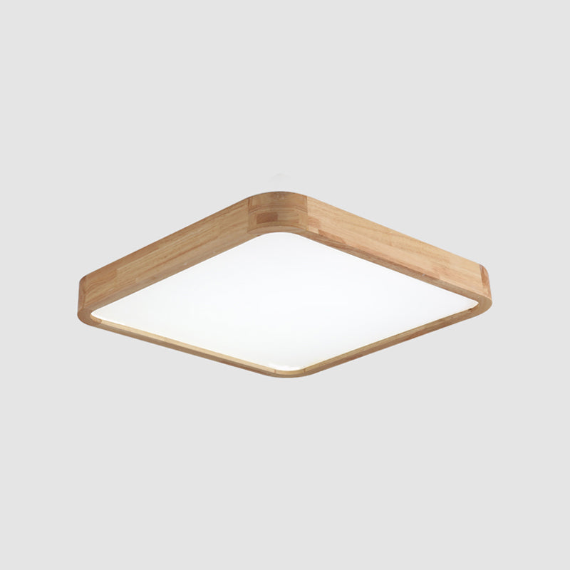 Plafonnier en bois monté sur plafonnier moderne pour salon