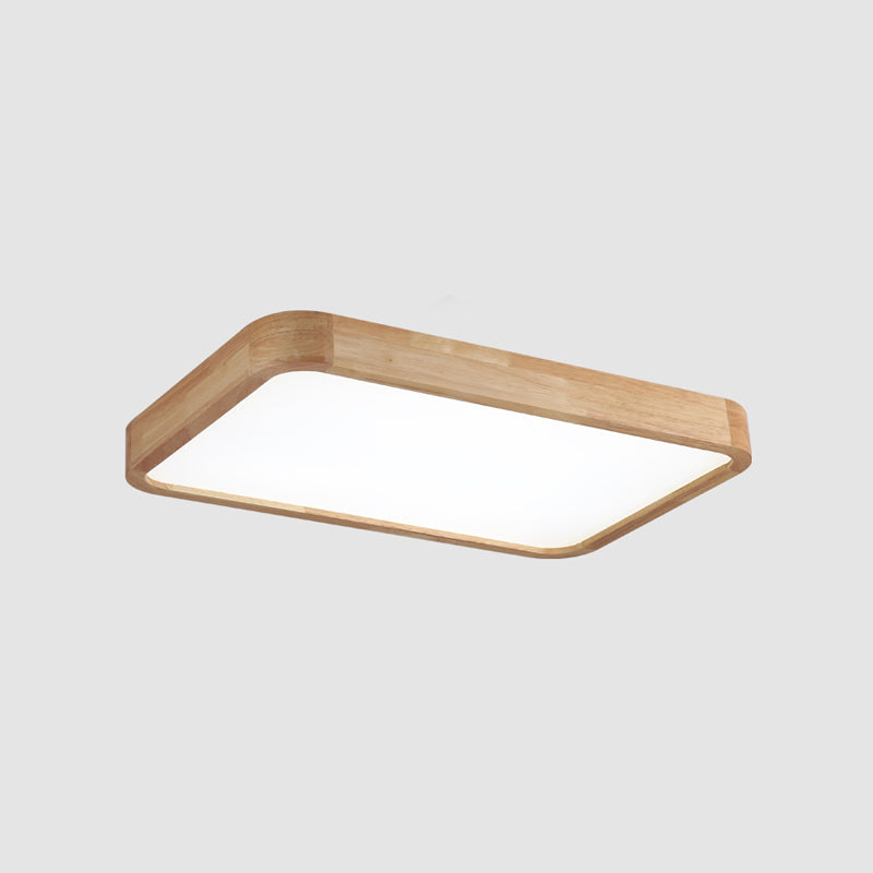 Plafonnier en bois monté sur plafonnier moderne pour salon