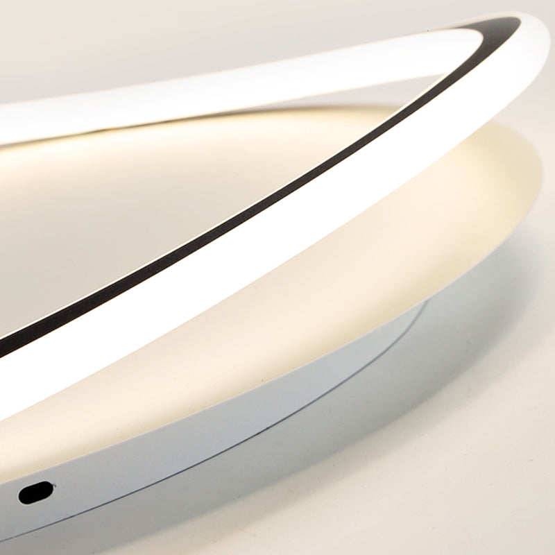 Black Flush Mount Ceiling Lighting Fixture Minimalist LED Metal Flush Mount Lighting