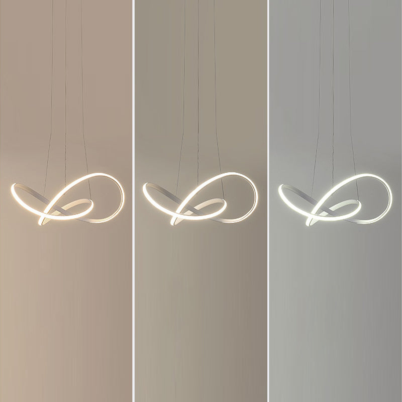 Lámpara lineal blanca lámpara moderna una luz LED LIGHT para dormitorio