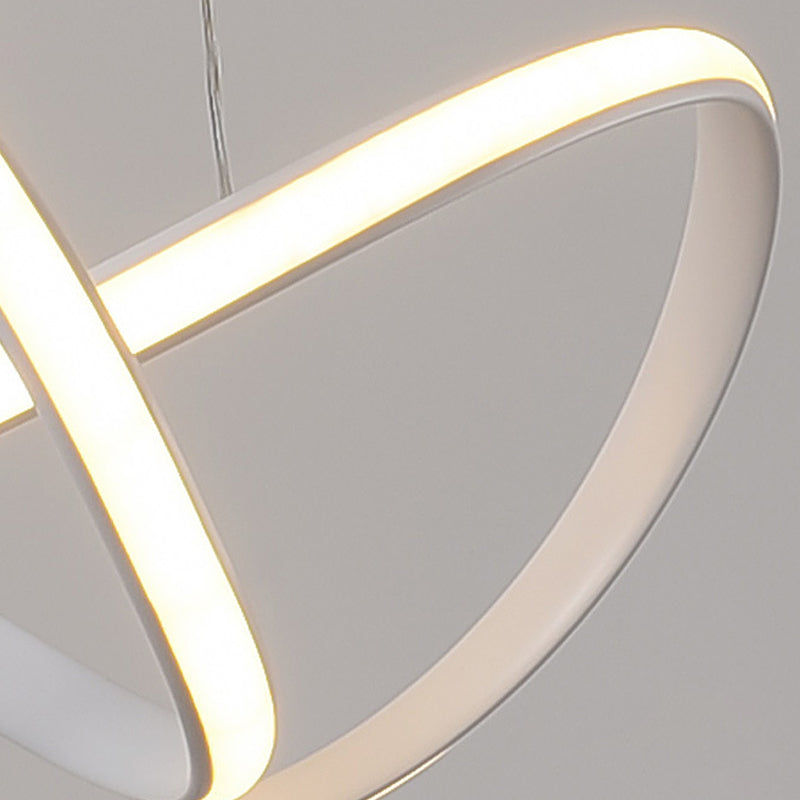 Lámpara lineal blanca lámpara moderna una luz LED LIGHT para dormitorio