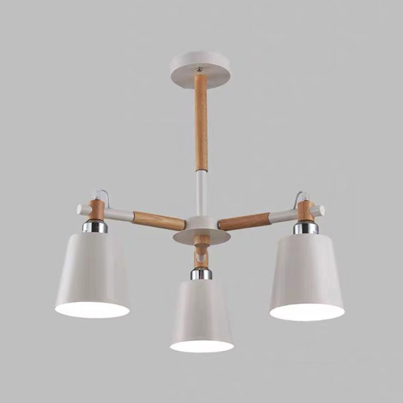 Nordic Multi Head Macron Chandelier Metal Chandelier Lighting Fixtures for Bedroom