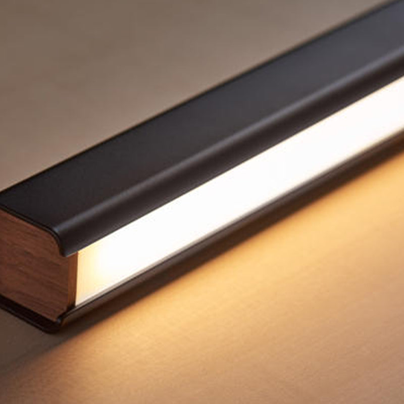 Modern Rectangle Island Lamps 1-Head Restaurant Pendant Light Fixtures with Acrylic Shade