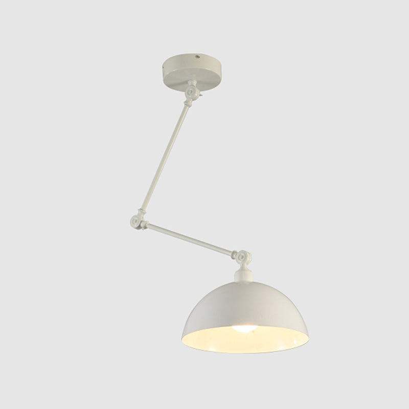 Stile industriale Lampada a sospensione in metallo pieghevole a 1 luce con ombra geometrica