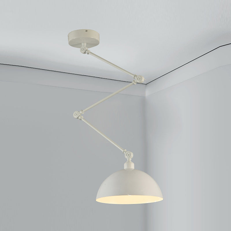 Stile industriale Lampada a sospensione in metallo pieghevole a 1 luce con ombra geometrica