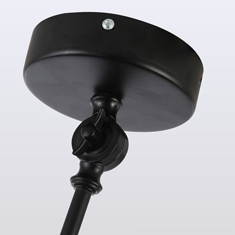 Stile industriale Lampada a sospensione in metallo pieghevole a 1 luce con ombra geometrica