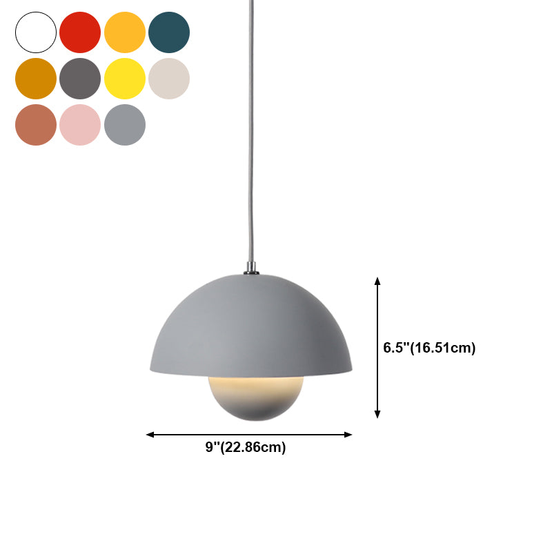 Métal coloré lumière suspendue moderne la lumière du salon du salon