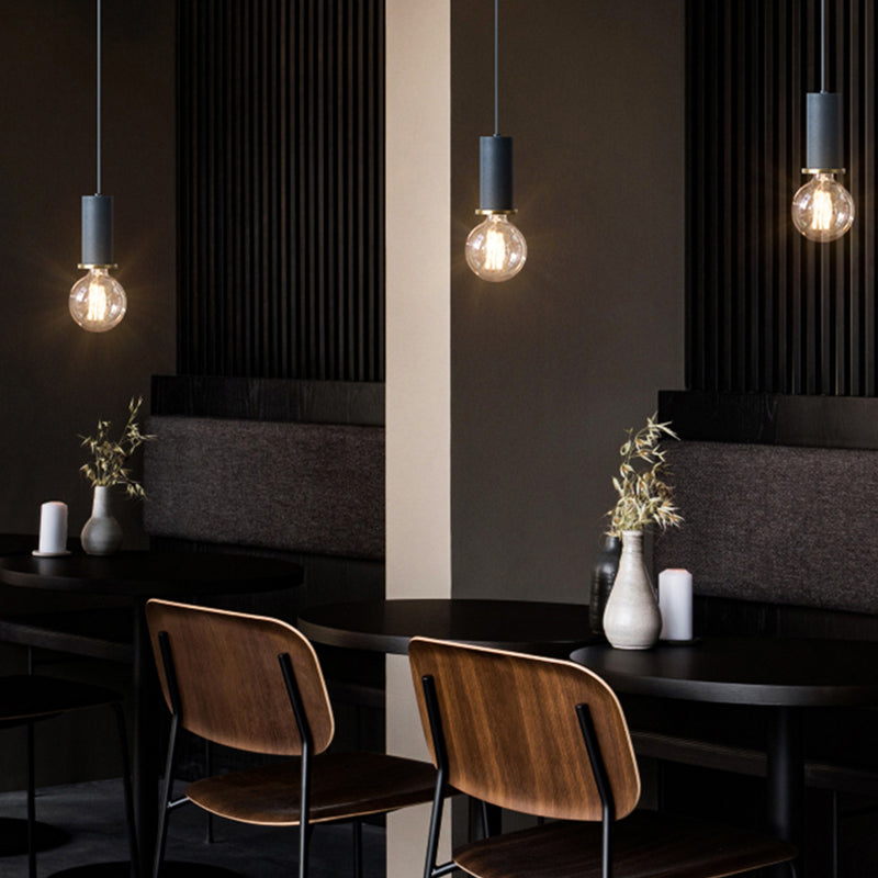 Bulb mini ciondolo mini ciondolo in stile industriale in metallo appeso per sala da pranzo