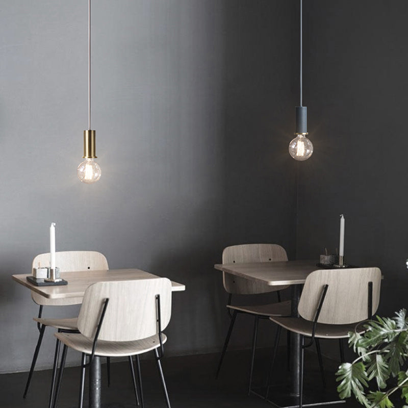 Bulb mini ciondolo mini ciondolo in stile industriale in metallo appeso per sala da pranzo