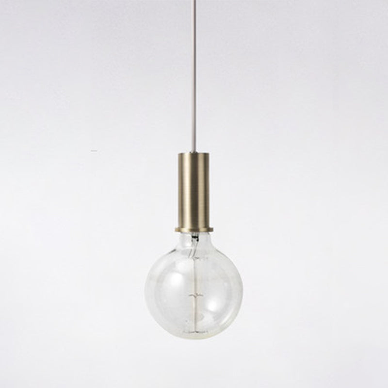 Bulb mini ciondolo mini ciondolo in stile industriale in metallo appeso per sala da pranzo
