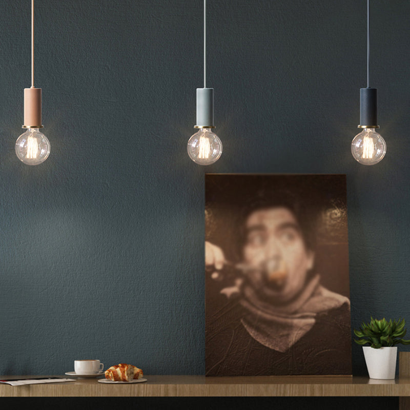 Bulb mini ciondolo mini ciondolo in stile industriale in metallo appeso per sala da pranzo
