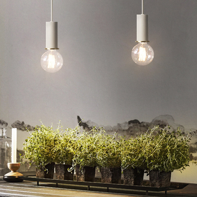 Bulb mini ciondolo mini ciondolo in stile industriale in metallo appeso per sala da pranzo