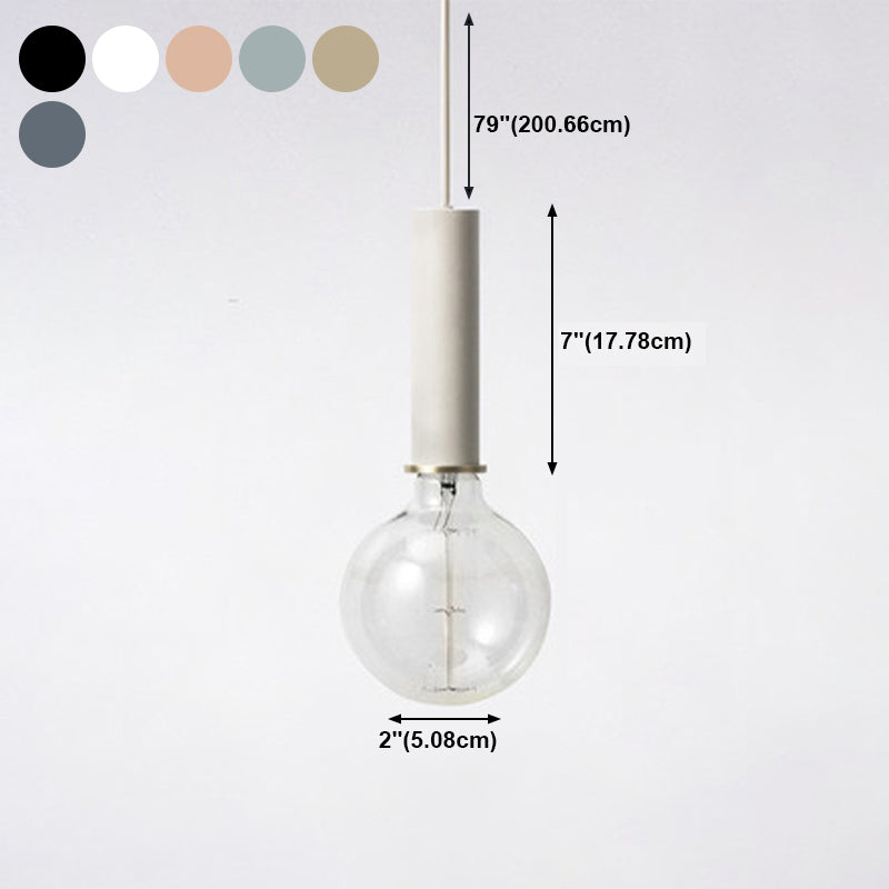 Bulb mini ciondolo mini ciondolo in stile industriale in metallo appeso per sala da pranzo