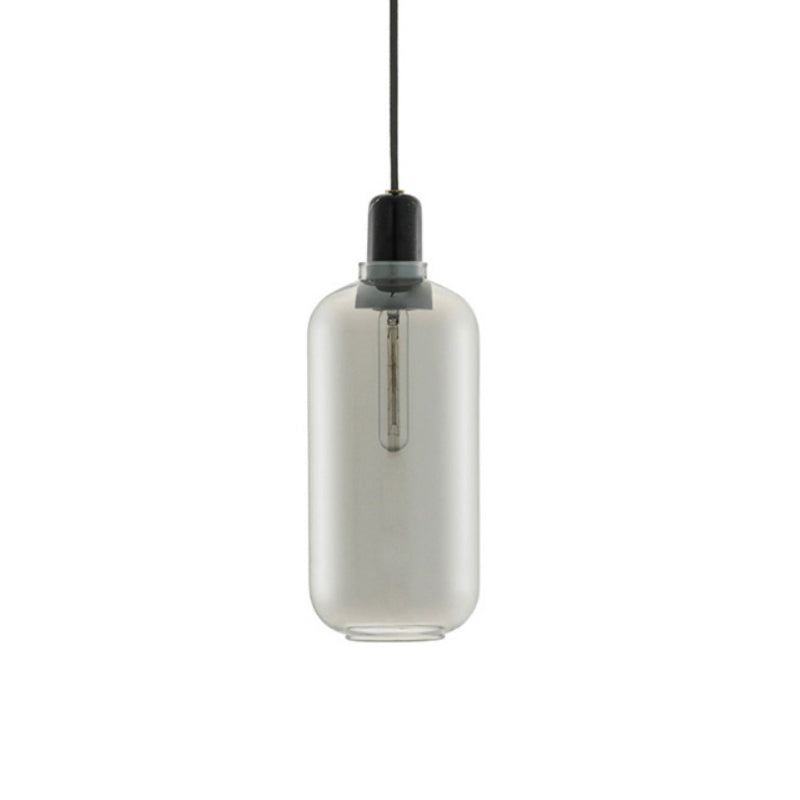 Nuance en verre suspendu léger moderne 1 la tête de tête lumière pour la salle à manger