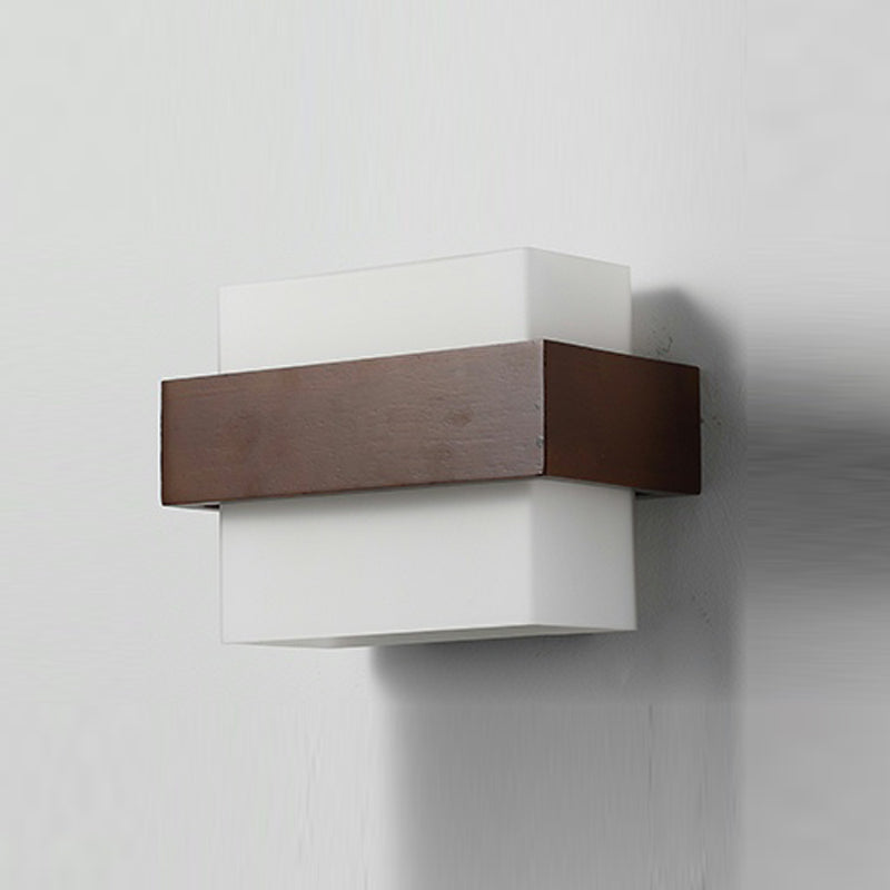 Nordic Wall Mount Lamp Modern Style Wooden Wall Sconce Light for Living Room