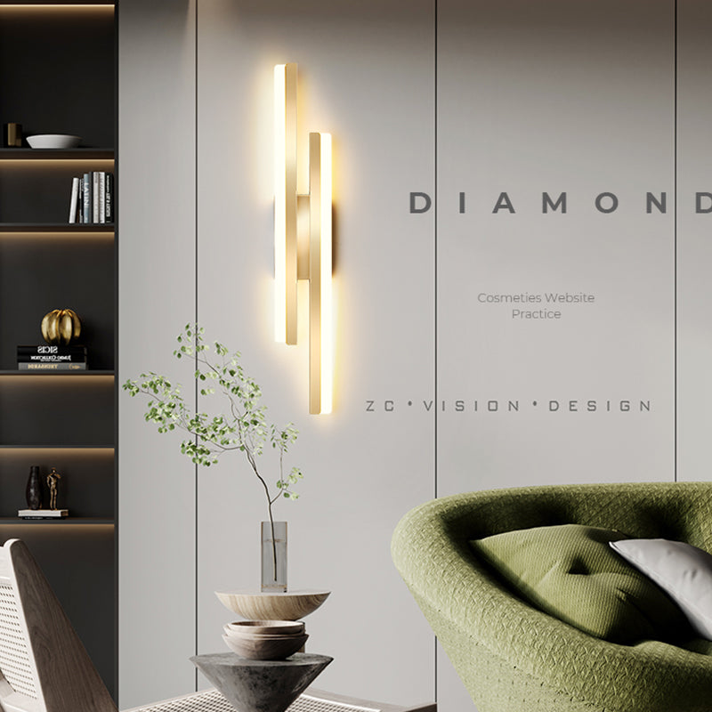 Nordischer Metall Wandleuchte goldene Wandleuchte für Wohnzimmer