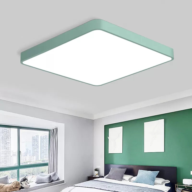 Slanke vierkante inbouwlamp van acryl in Scandinavische stijl LED-plafondlamp voor kantoorgang
