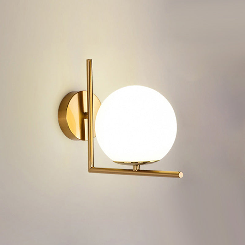 Nordische Wand montieren leichte moderne einfache Glasschatten Wandleuchte für Wohnzimmer