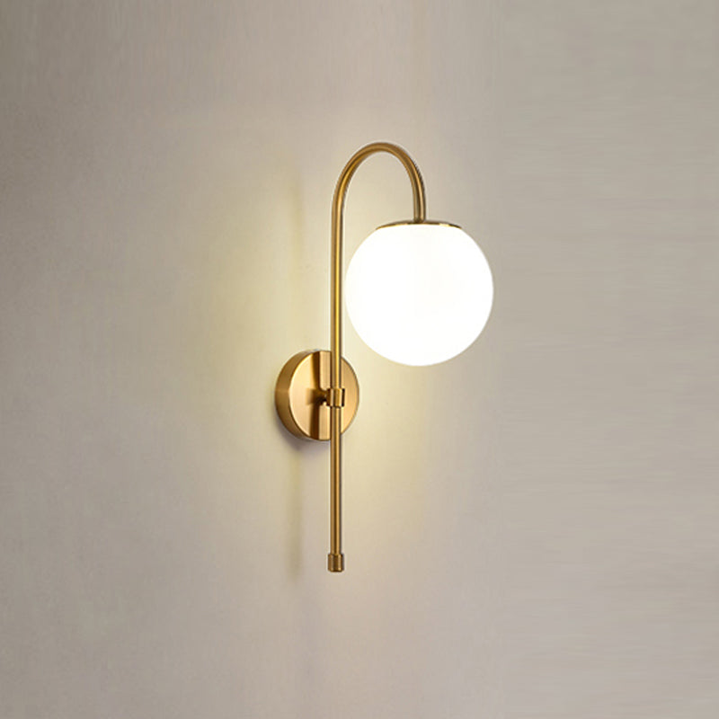 Nordische Wand montieren leichte moderne einfache Glasschatten Wandleuchte für Wohnzimmer