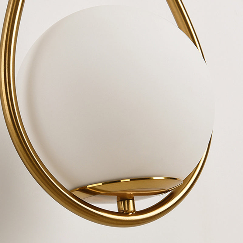 Nordische Wand montieren leichte moderne einfache Glasschatten Wandleuchte für Wohnzimmer