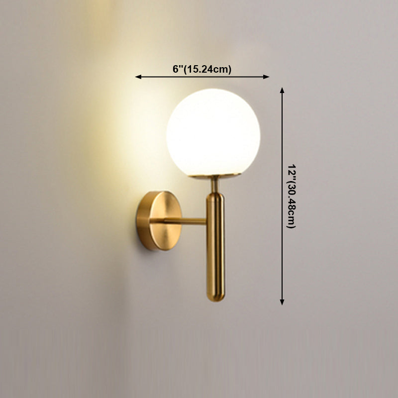 Nordische Wand montieren leichte moderne einfache Glasschatten Wandleuchte für Wohnzimmer