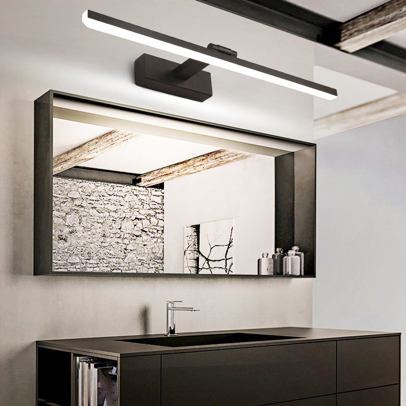 Linear LED Vanity Wall Light Fixtures Modern Mirror Front Light with Acrylic Shade
