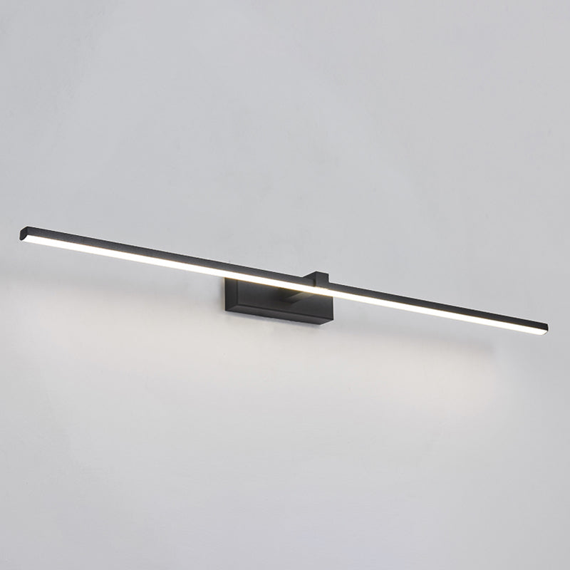 Lampade per pareti di vanità a LED nero Light MODER MODER MODER MODERA ANTERIORE con tonalità silicone