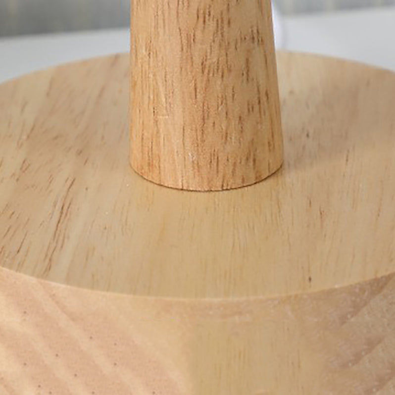 Nordic Style Table Lamp Brown Spherical Table Lamp with Glass for Study Room