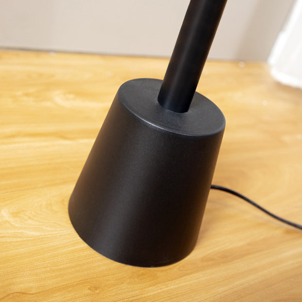 Lineaire LED -vloerlamp eenvoud Acryl bedstoplicht in zwart