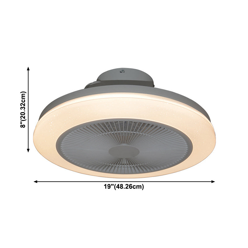 RGB FLUSH MONGO LUCHA Luz de dormitorio moderno Bluetooth Música Semi-Flush Mount Light